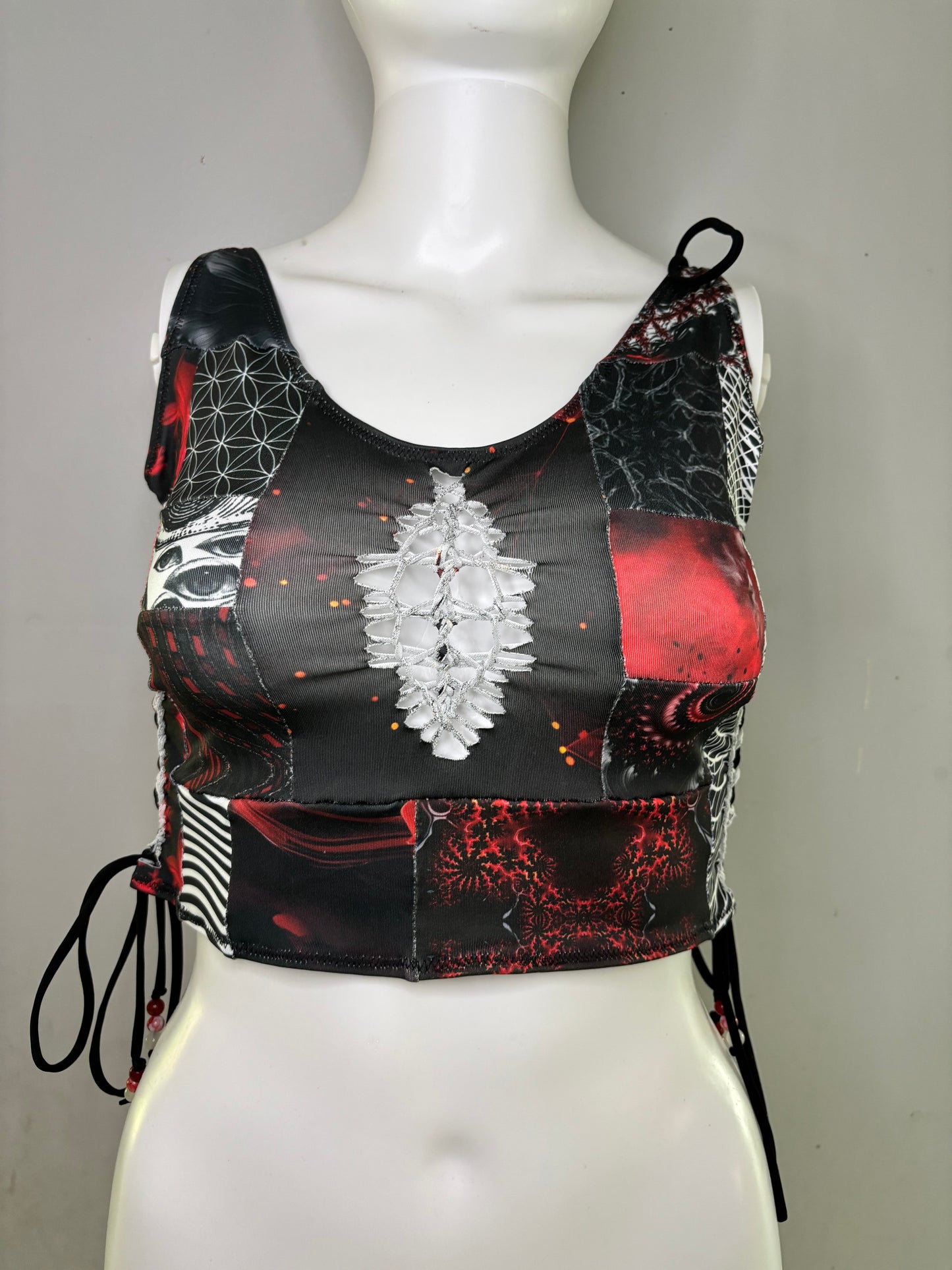 M/L Patchwork Croptop