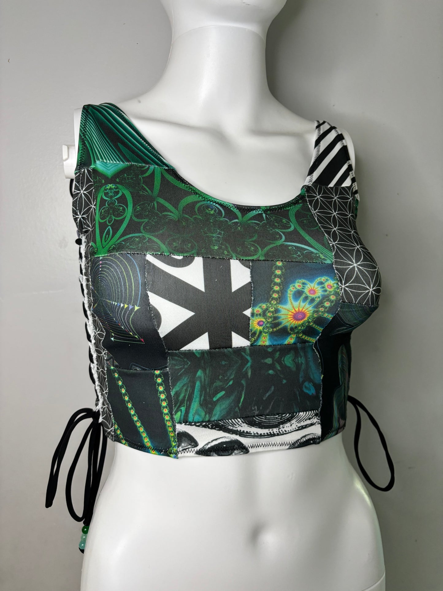 S/M Patchwork Crop Top