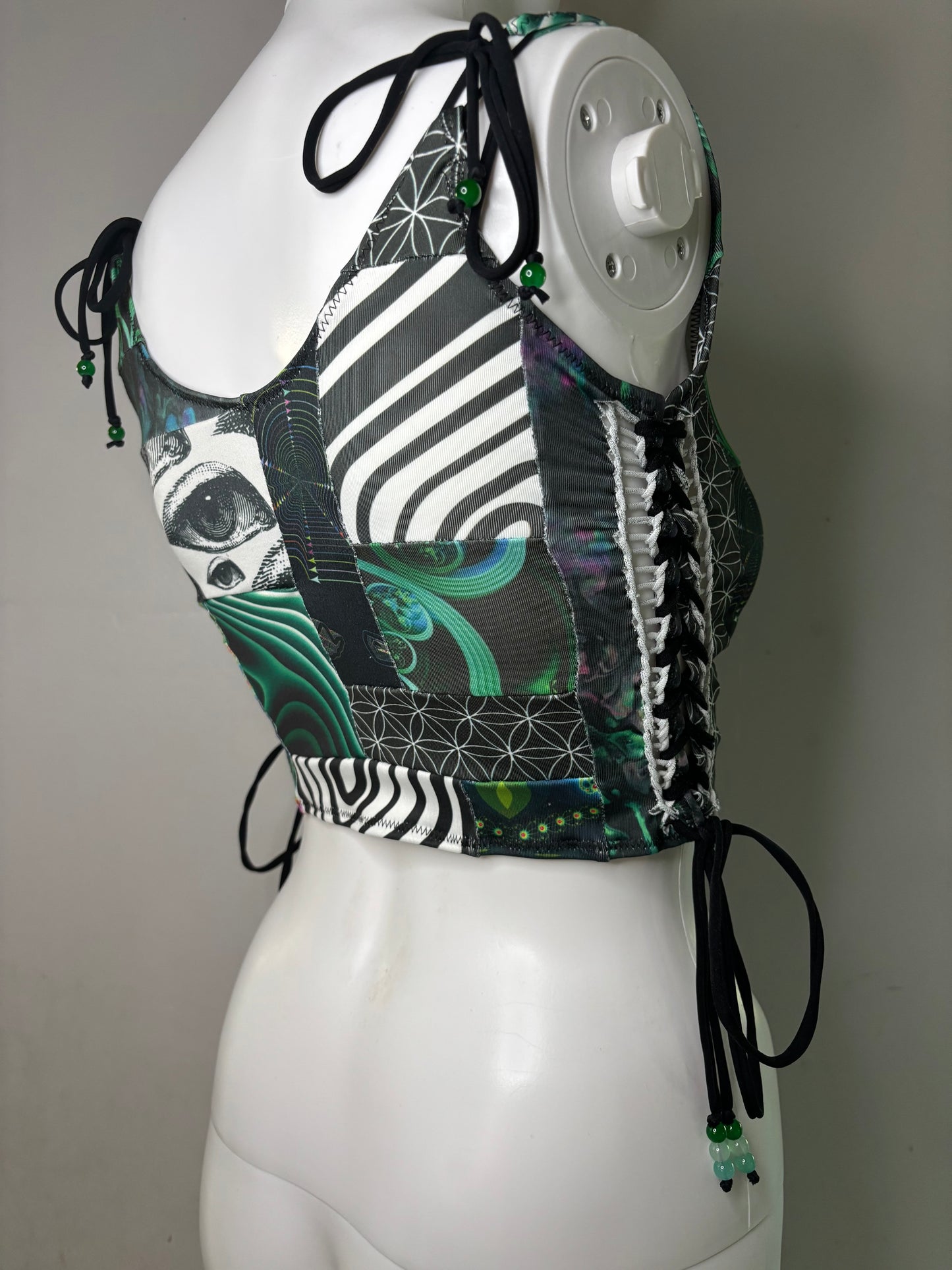 S/M Patchwork Crop Top