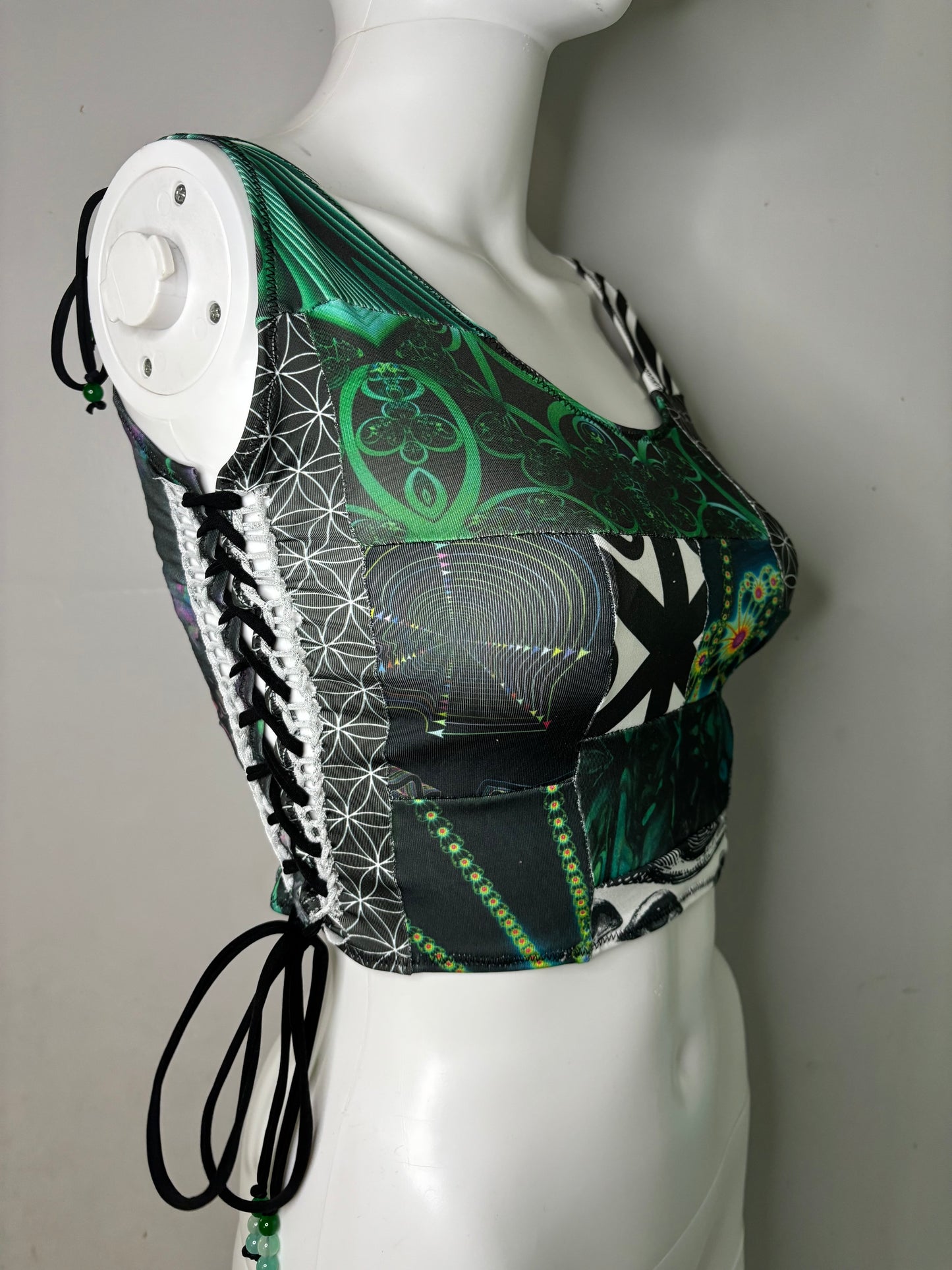 S/M Patchwork Crop Top