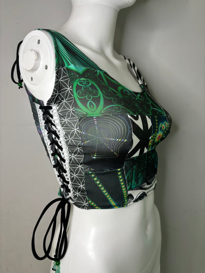 S/M Patchwork Crop Top