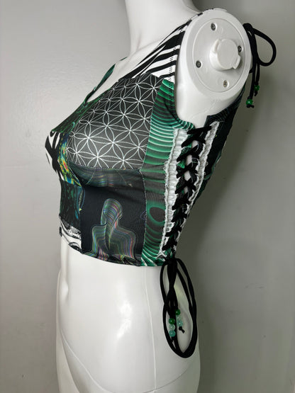 S/M Patchwork Crop Top